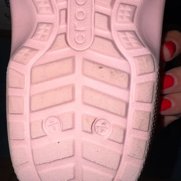 CROCS - Piglet Pink Lined Mickey Crocs - Picture 8 of 8